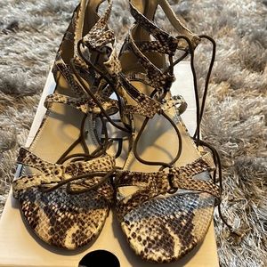Good Condition Snake Skin Sandal